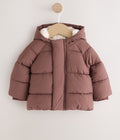 Chocolate Brown Hooded Baby
Puffer Jacket