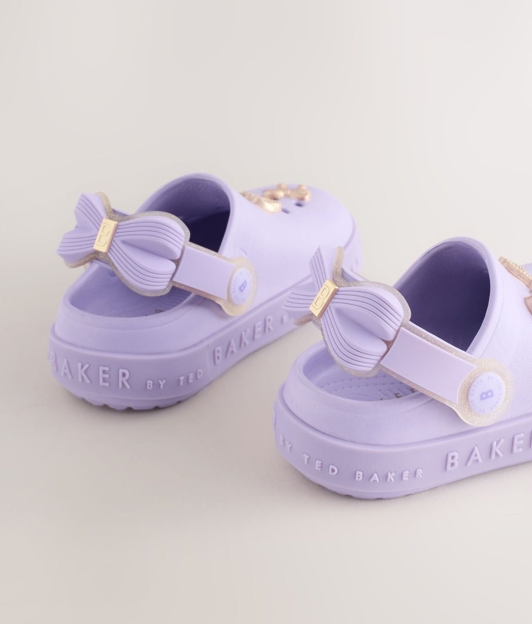 Baker by Ted Baker Girls Bow Clog Sandals