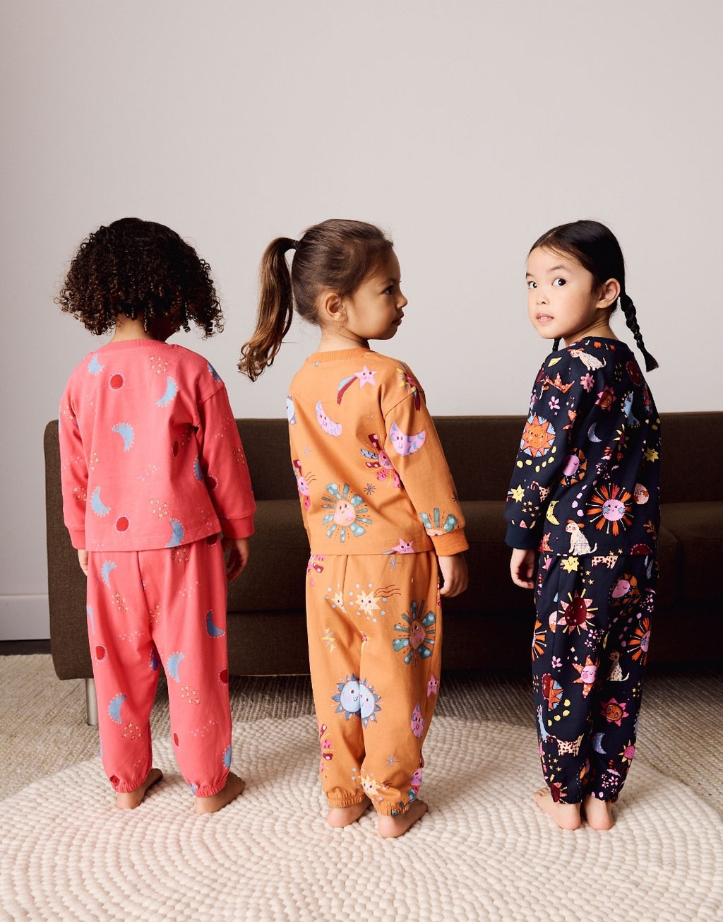Blue/Orange Jogger Pyjamas 3 Pack