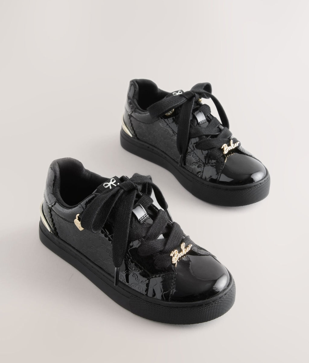 Baker by Ted Baker Back to School
Patent Embossed Black Trainers