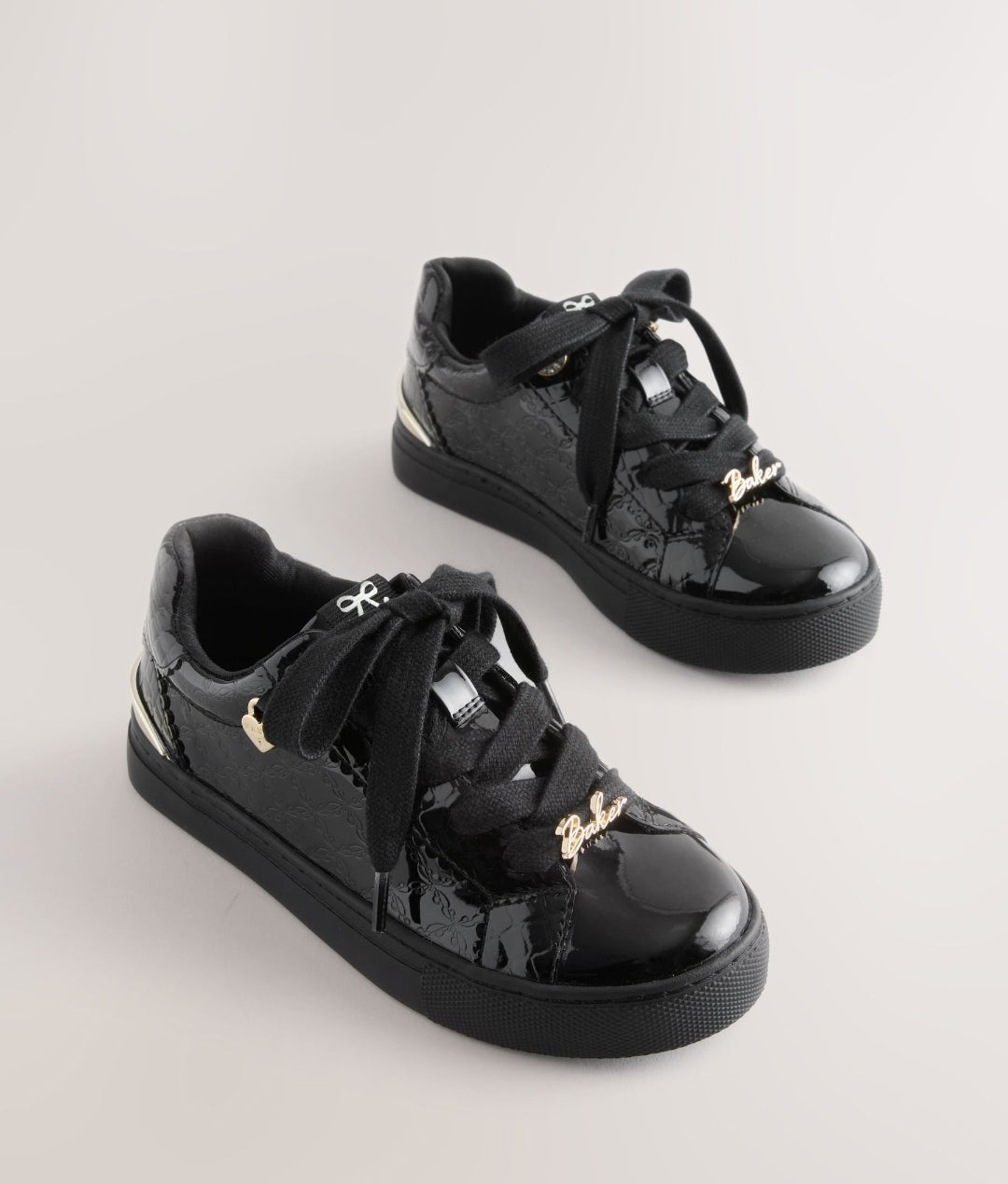 Baker by Ted Baker Back to School
Patent Embossed Black Trainers