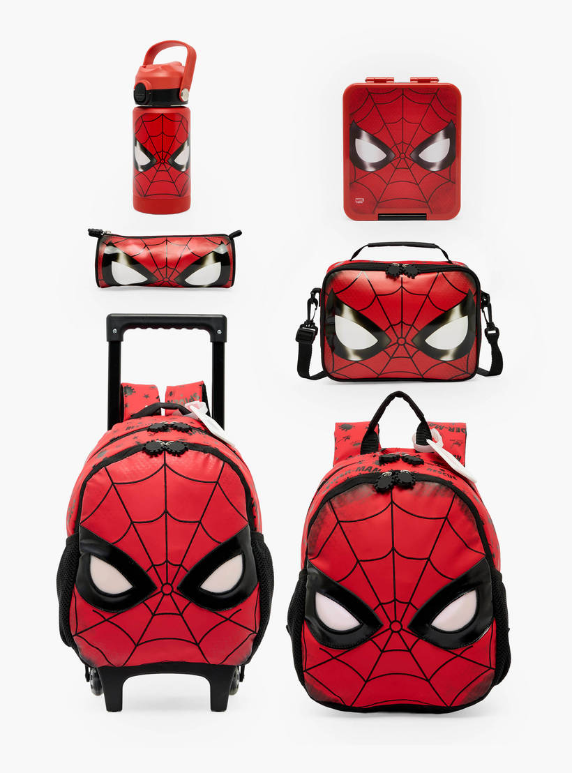 Spiderman Print Light Up Backpack for Boys  14 inches