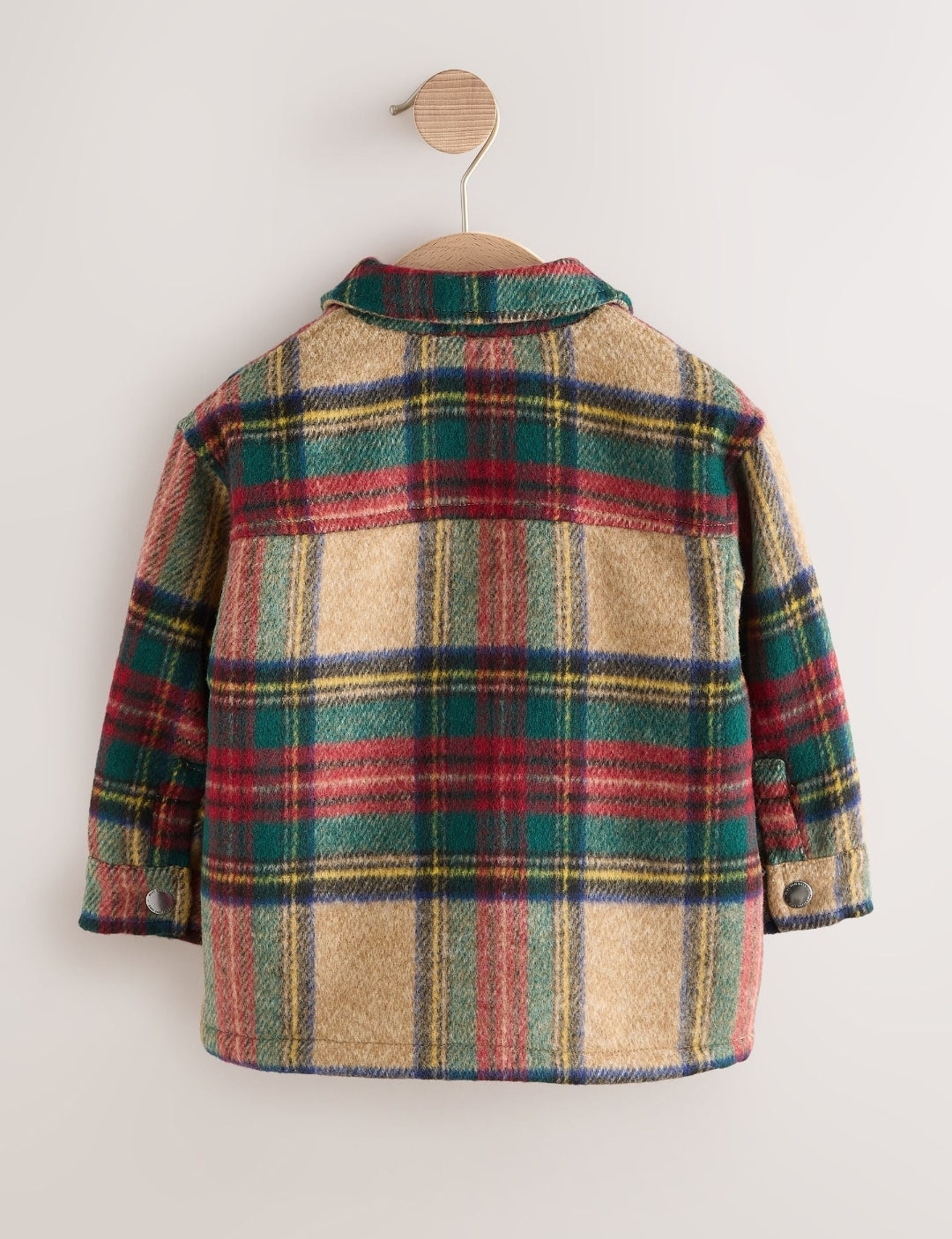 Red/Green Check Borg Lined Shacket
