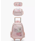 Rabbit Print 3-Piece School Trolley Bag Set 16 inches