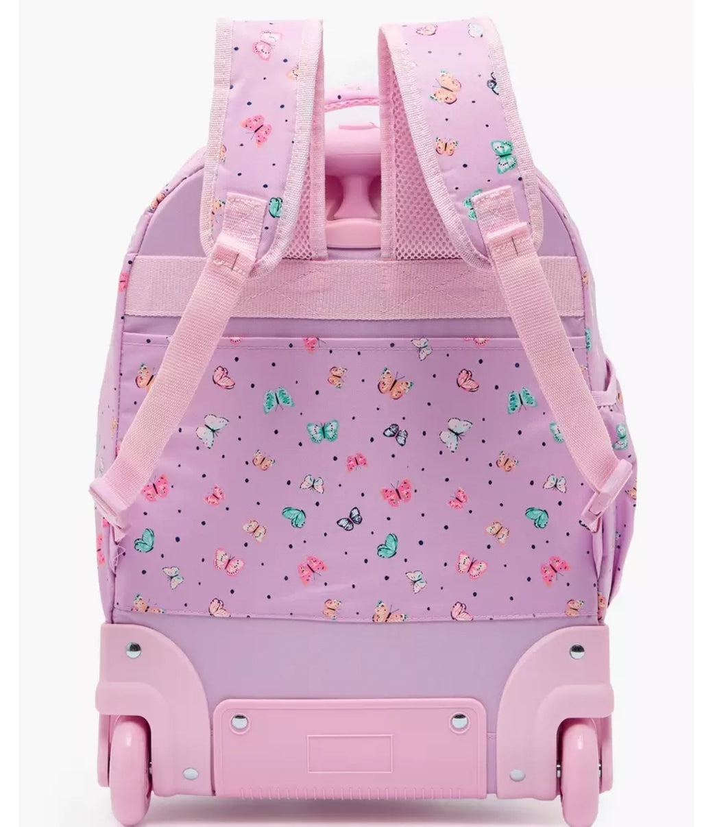 New Expressions Printed 3-Piece Trolley Backpack Set  18 inches