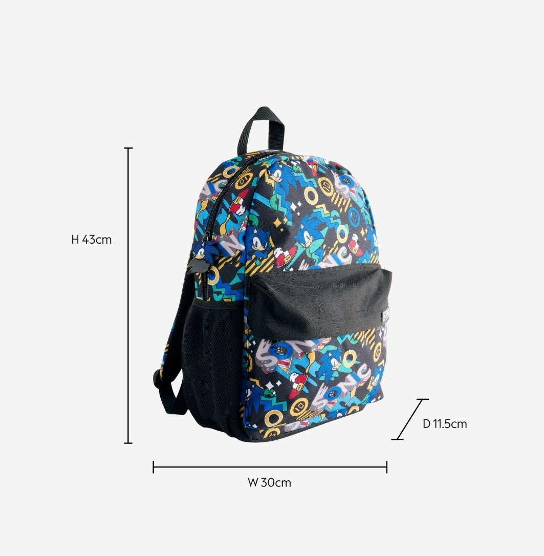 Sonic Black Backpack 16 inches
