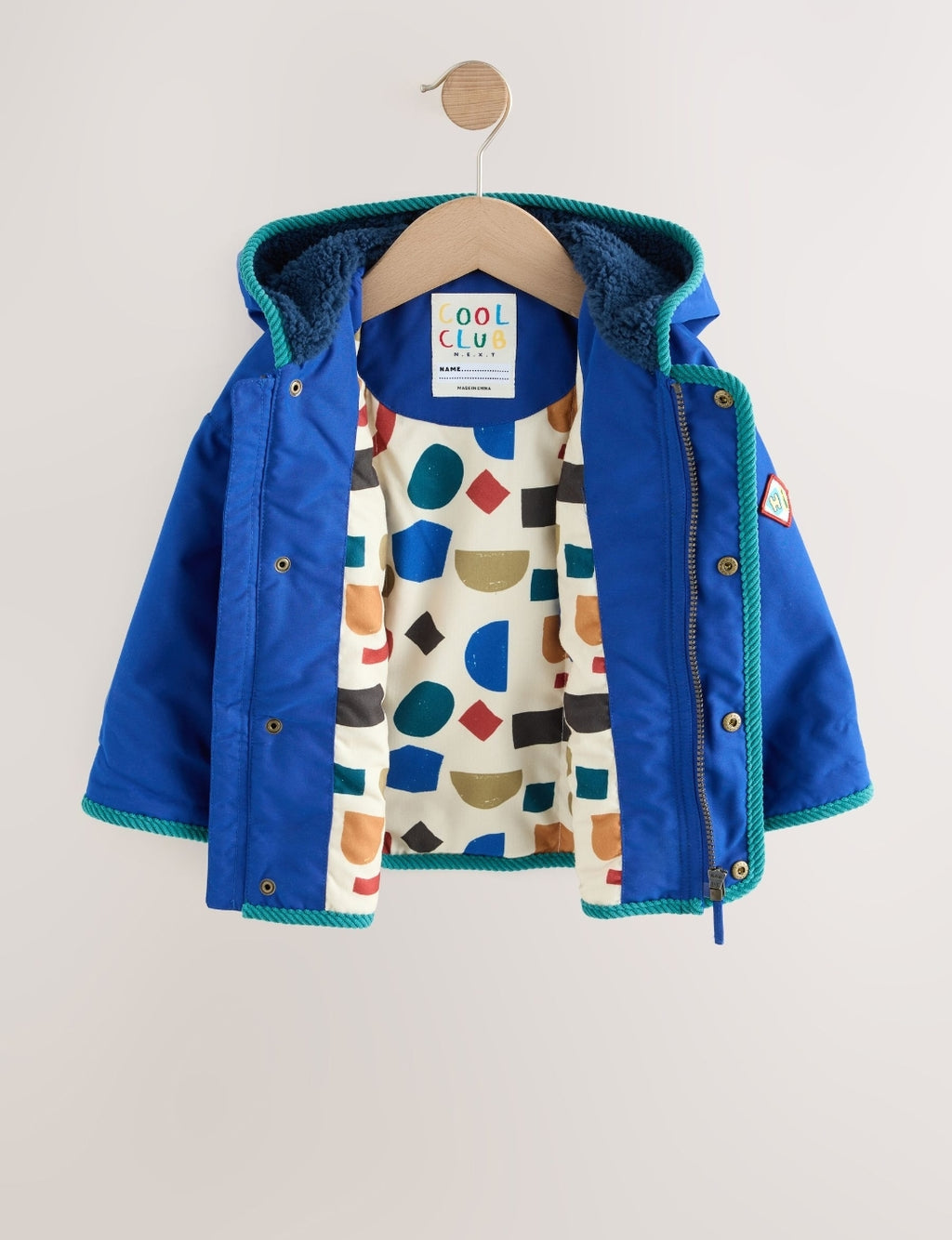 Blue Hooded Jacket
