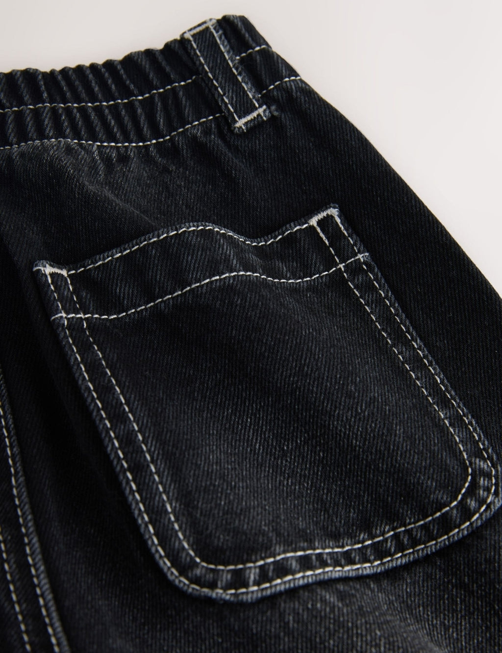 Black Denim Wide Fit Jeans