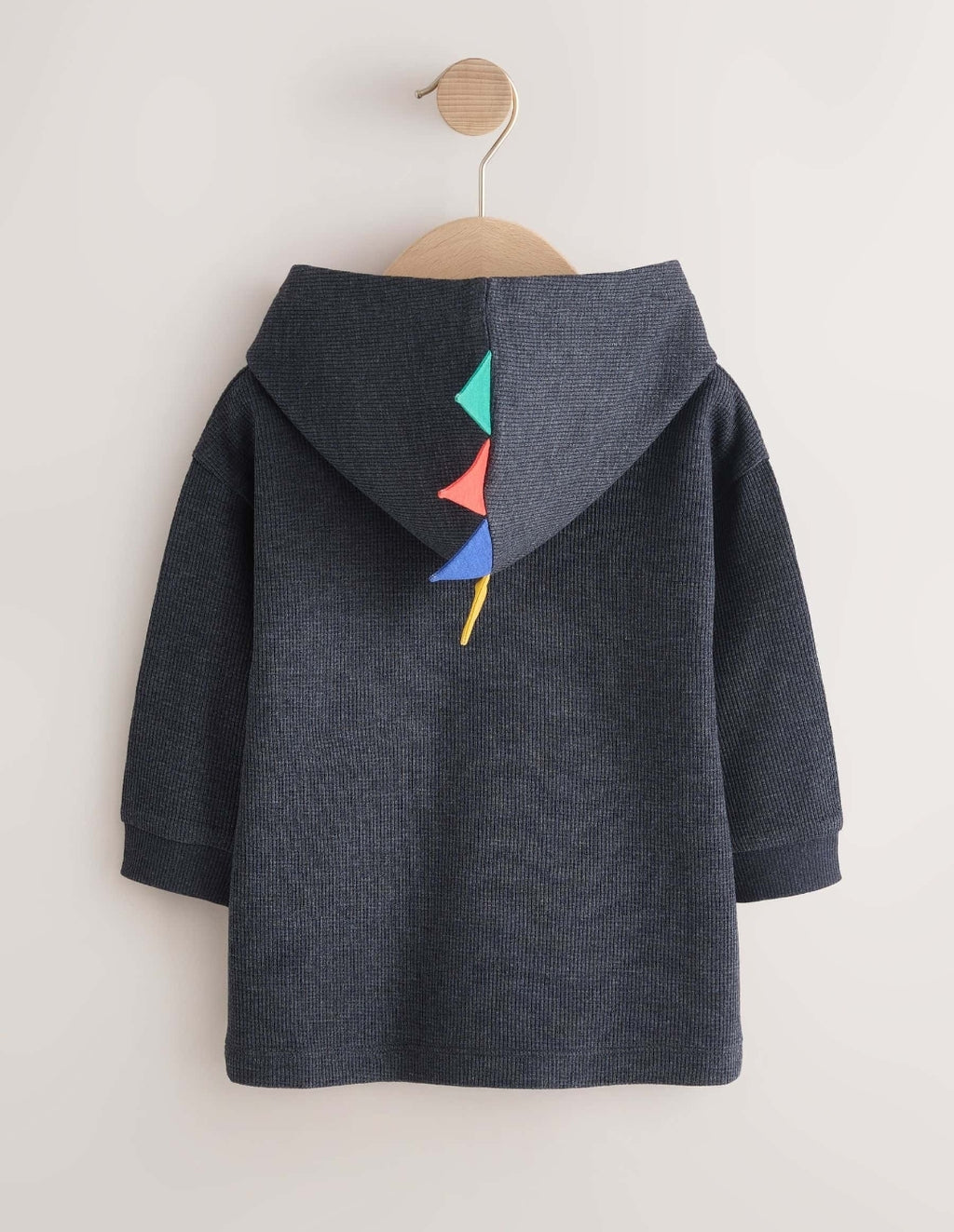 Navy Dinosaur Spike Long Sleeve Hoodie