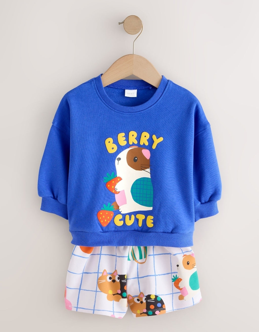 Cobalt Blue Guinea Pig Crew Neck
Sweatshirt & Shorts Set
