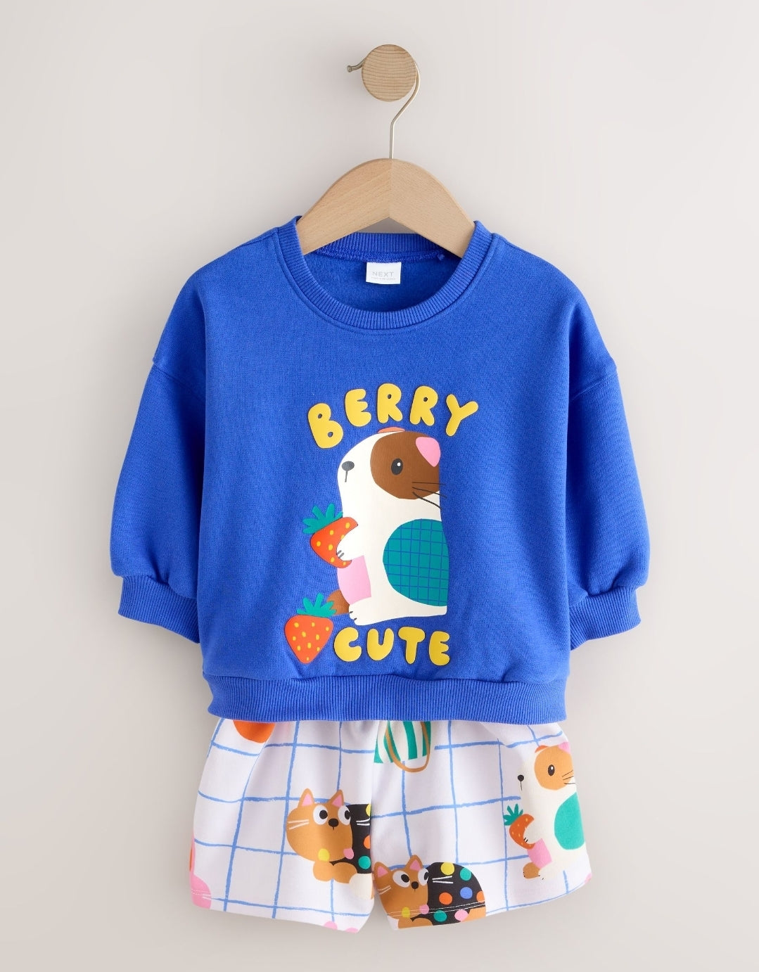 Cobalt Blue Guinea Pig Crew Neck
Sweatshirt & Shorts Set