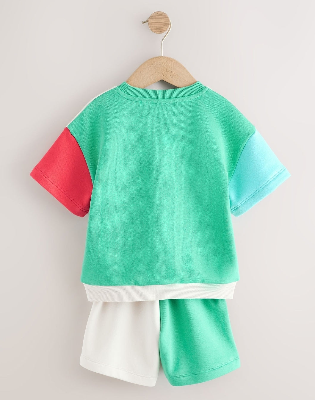 Colour Block Mickey Short Sleeve
Crew and Shorts Set