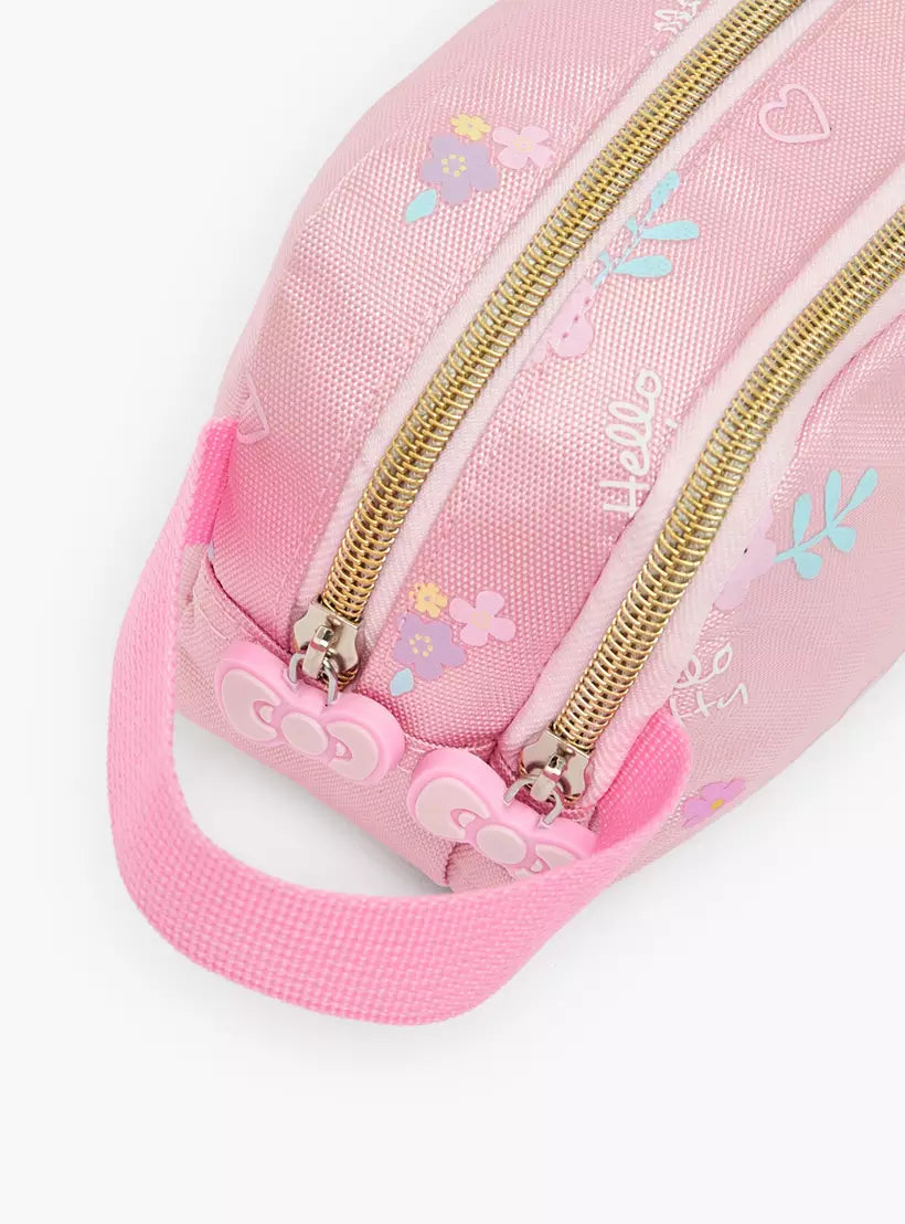 Sanrio Hello Kitty Print Pencil Pouch with 2 Compartments