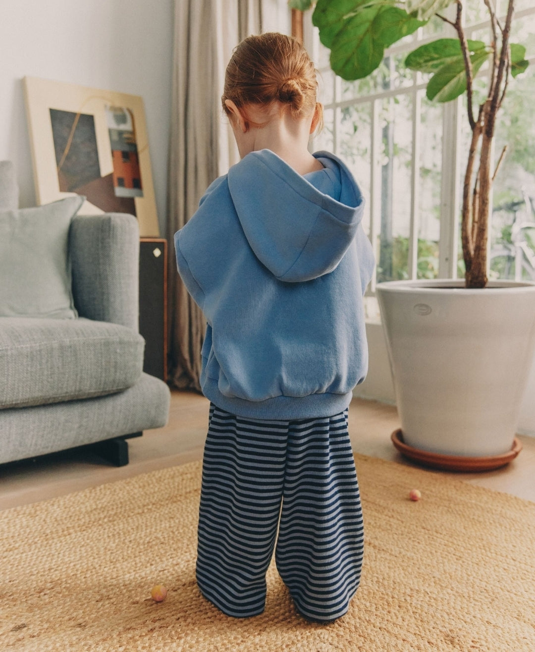 Blue Hoodie and Wide Leg Joggers
Set