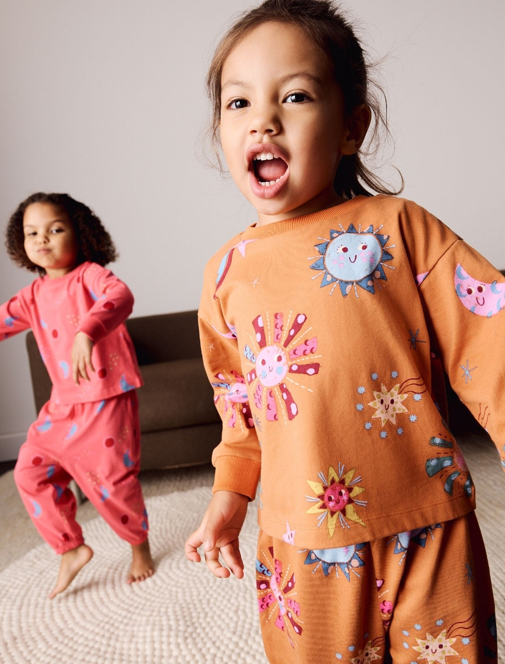 Blue/Orange Jogger Pyjamas 3 Pack