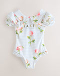 Baker by Ted Baker Gingham Print
Puff Sleeve Swimsuit