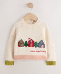 Ecru Home Sweet Home Christmas Jumper