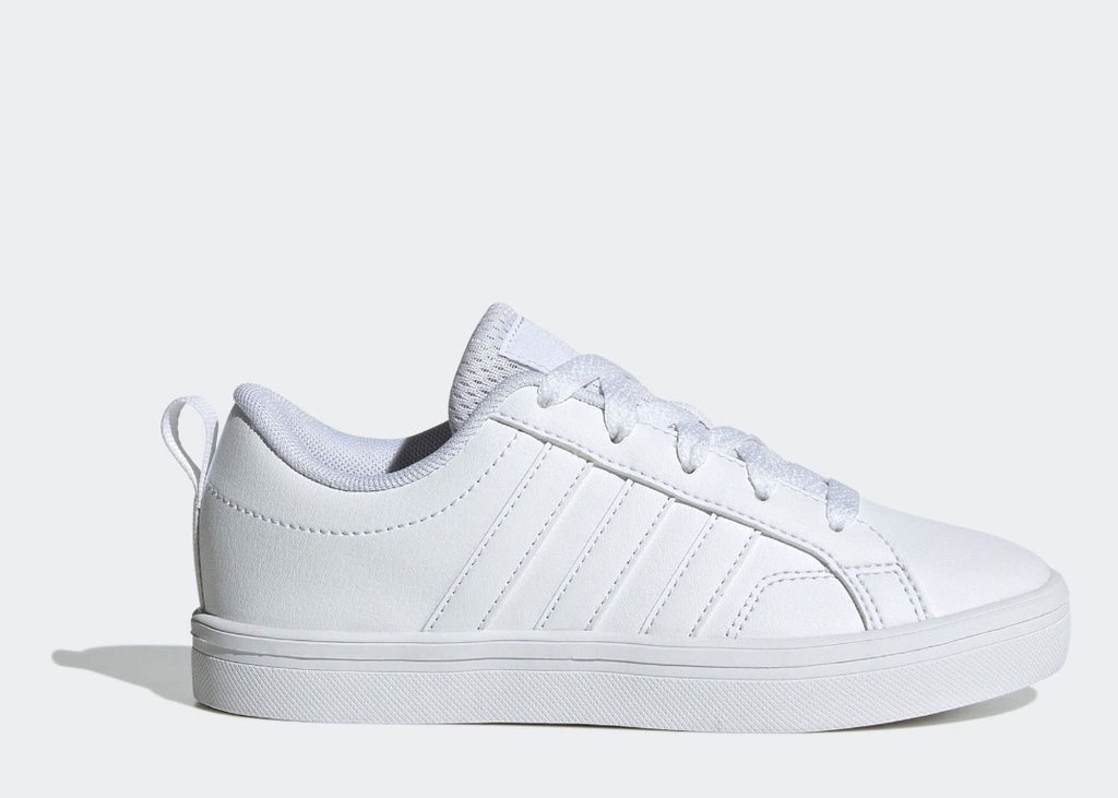 adidas White Lace Up VS Pace 2.0 Kids Trainers