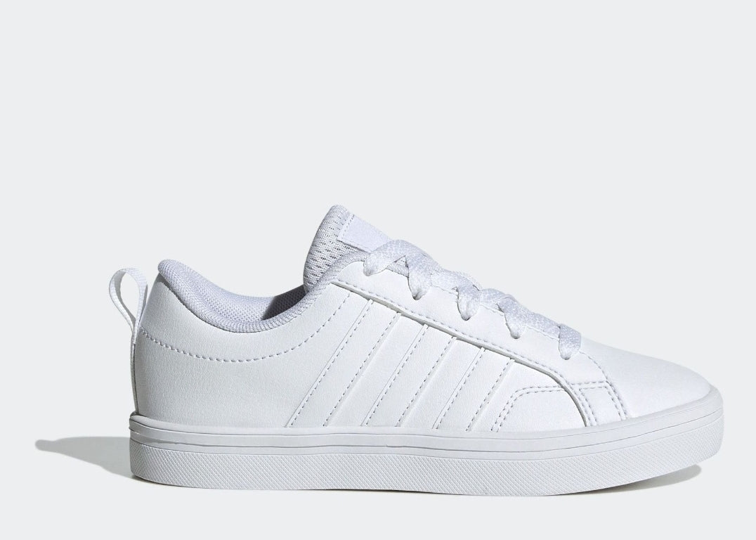 adidas White Lace Up VS Pace 2.0 Kids Trainers