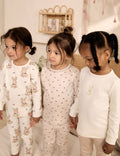 Neutral Bunny Print Snuggle Pyjamas 3 Pack