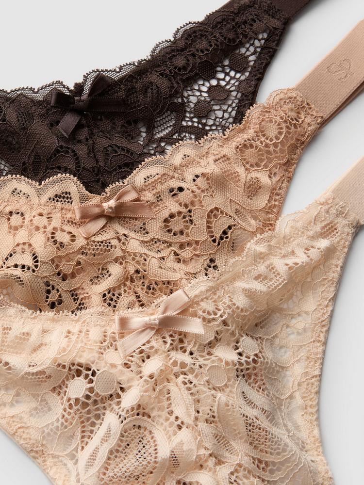 Primark 3pk Floral Lace Thongs