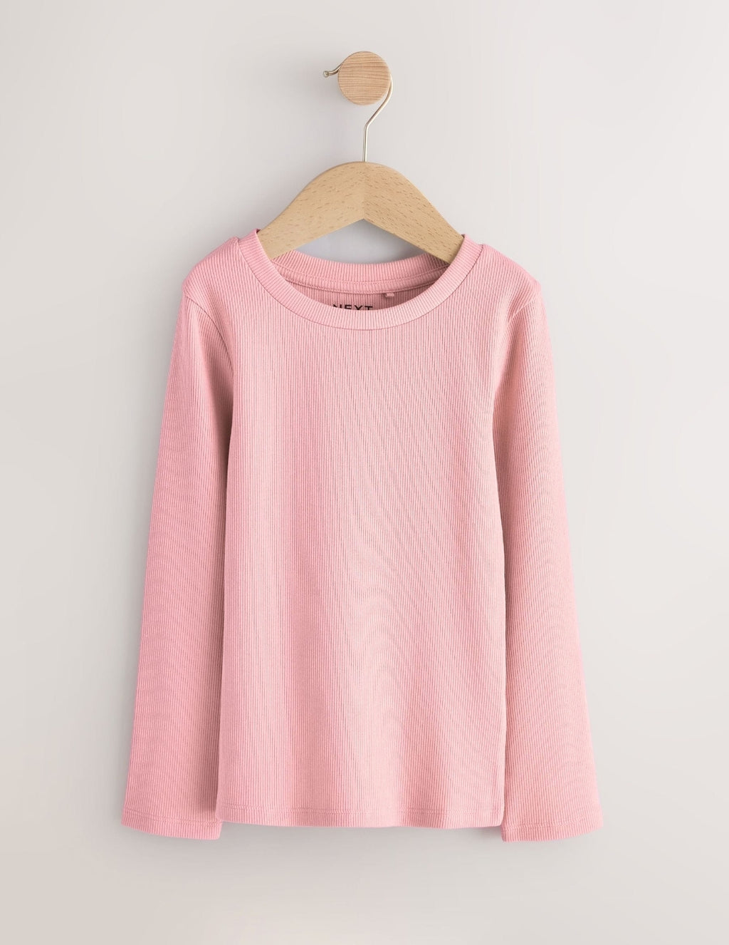 Pink Long Sleeve Ribbed Tops 3 Pack
