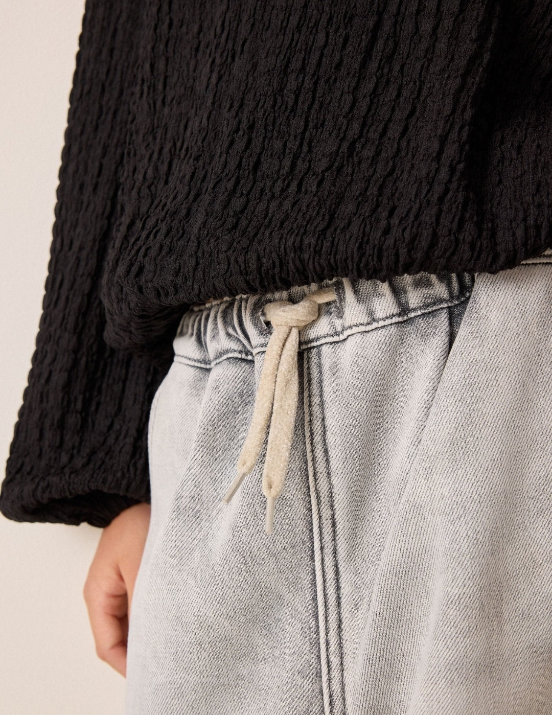 Washed Grey Cosy Fleece Lined Jeans