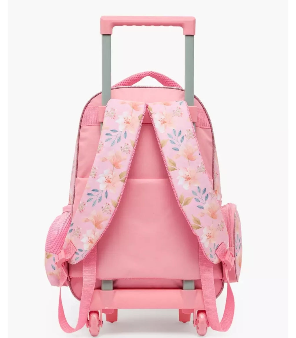 Juniors Cat Print 3-Piece School Trolley Bag Set 16 inches