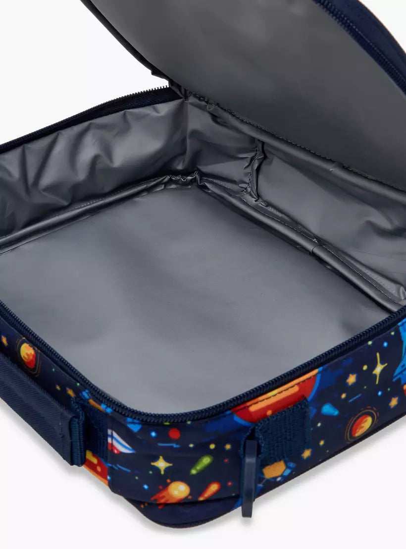 Juniors Spaceship Print Lunch Bag