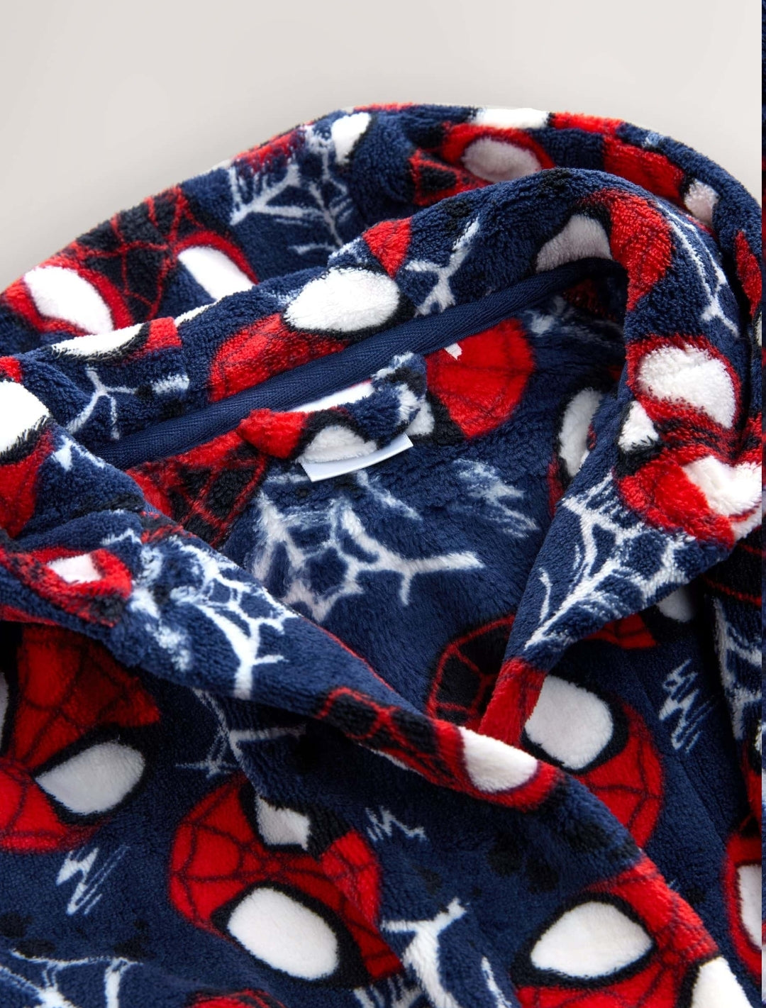 Navy Spiderman Fleece Robe