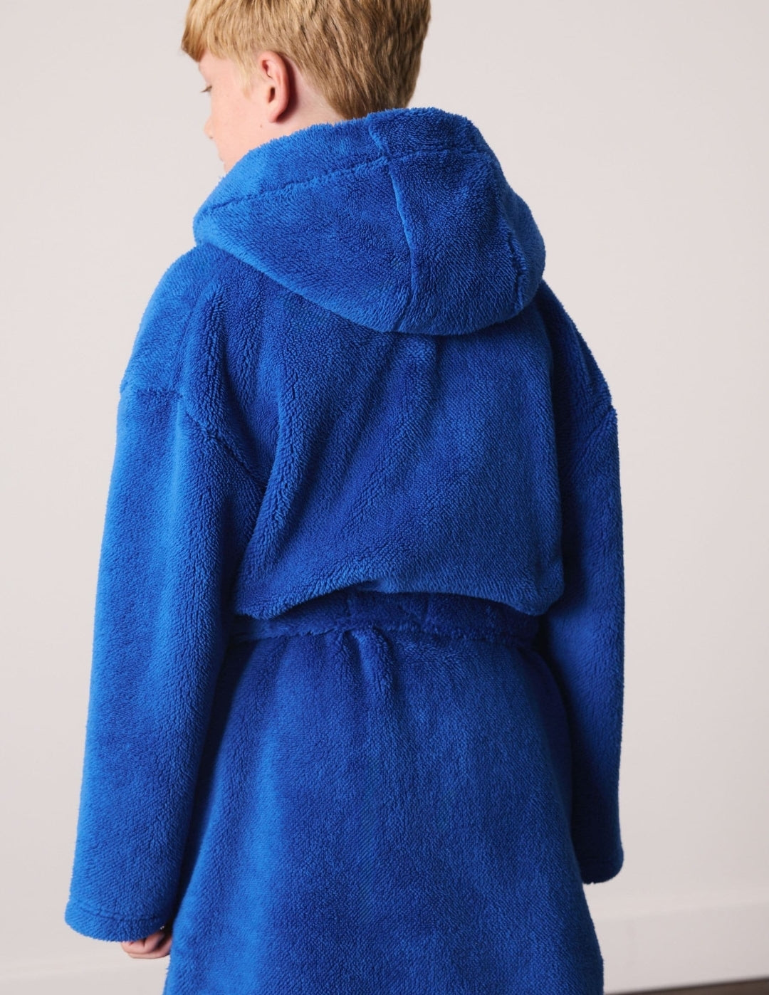 Cobalt Blue Fleece Robe