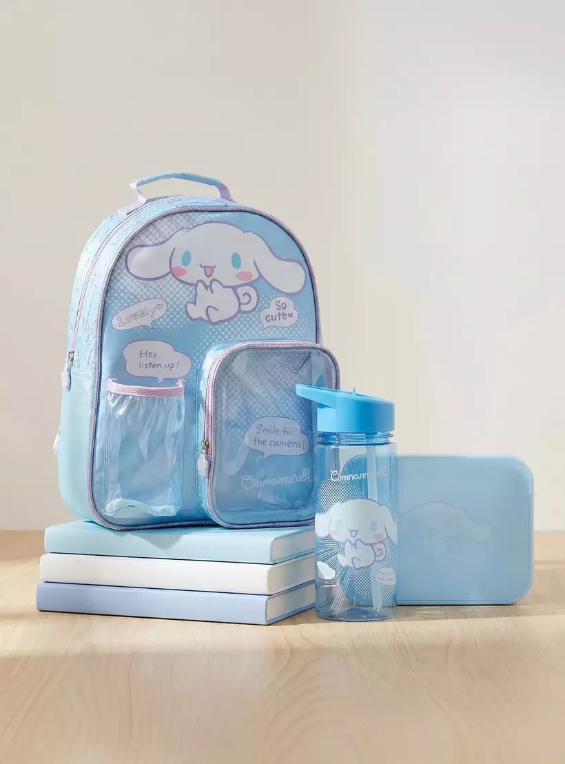 Sanrio Cinnamoroll 3-Piece School Backpack Set for Boys   14 inches