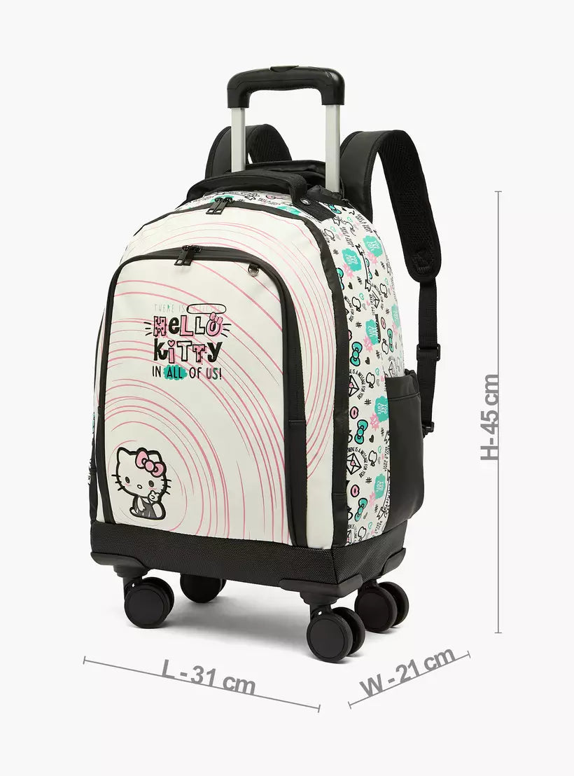 Sanrio Hello Kitty Print Trolley Bag 16 inches