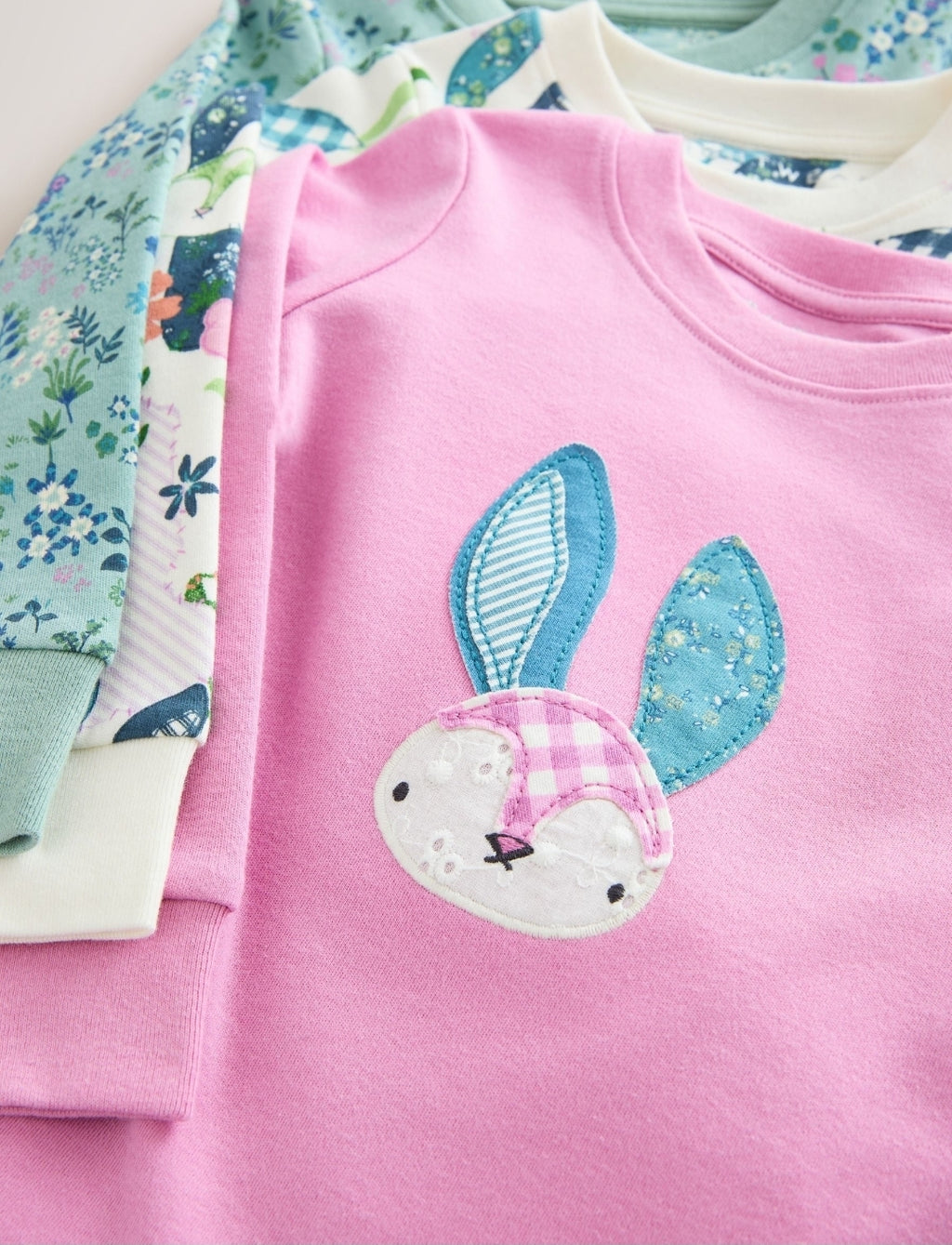 Purple/Green bunny Snuggle
Pyjamas 3 Pack