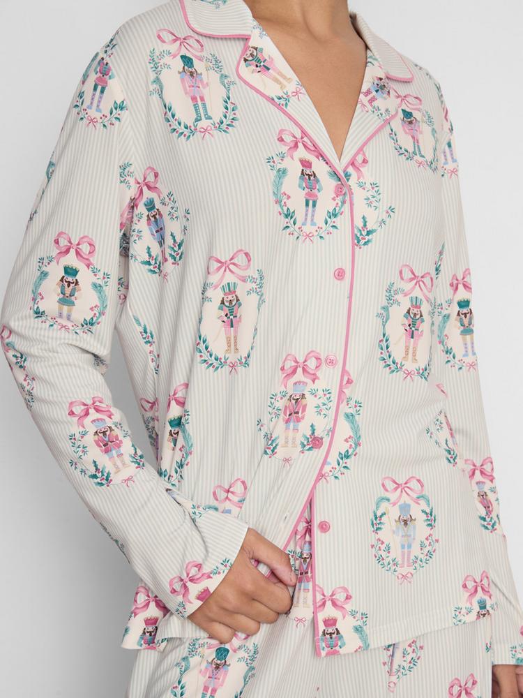 Primark Women's Nutcracker Christmas Twinning Boyfriend Pyjamas