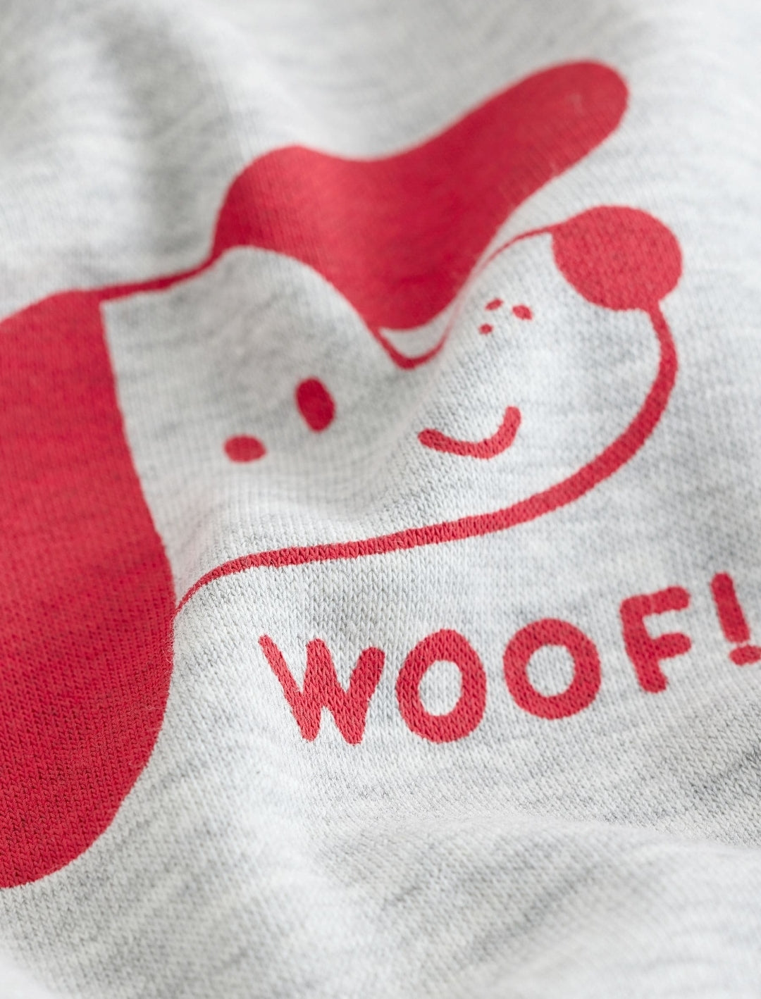 Grey Printed Dogs All Over Printed Crew NeckSweatTop