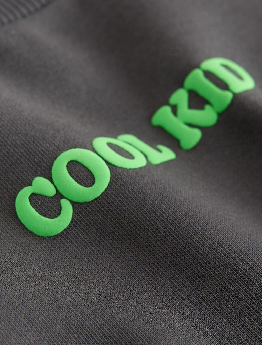 Charcoal Grey Cool Kid Printed Crew Neck Sweat Top