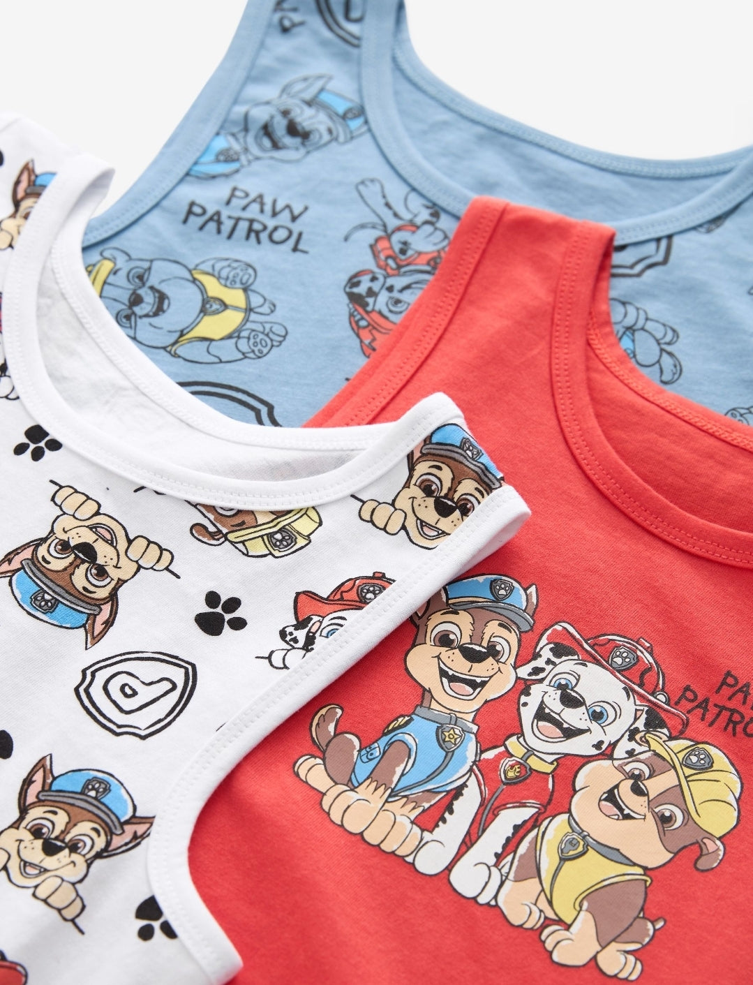 Paw Patrol 100% Cotton Vests 3
Pack