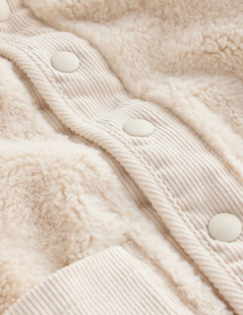 Cream Hooded Fleece