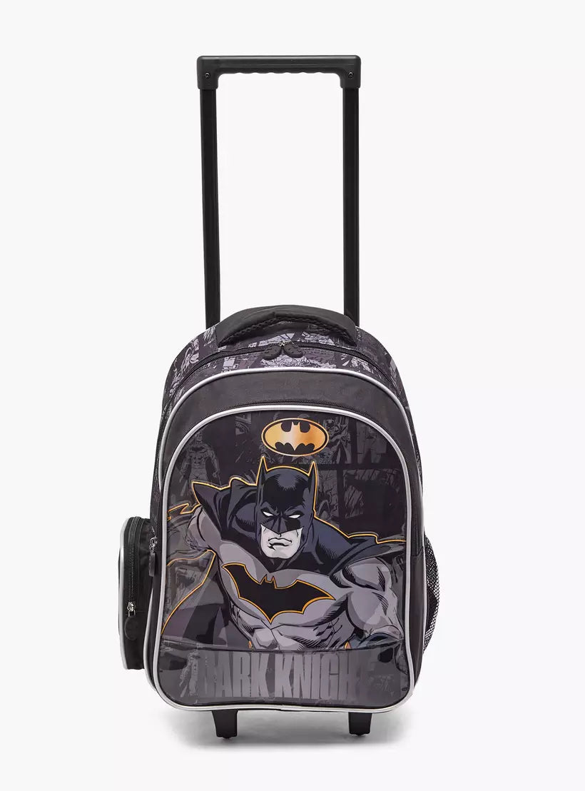 Batman Print 5-Piece School Trolley Bag Set 16 inches