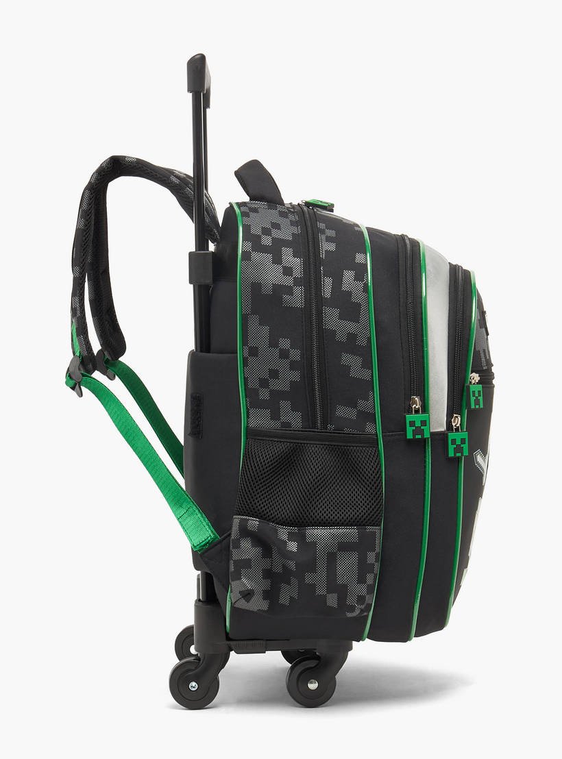 Minecraft Print Trolley Bag 16 inches