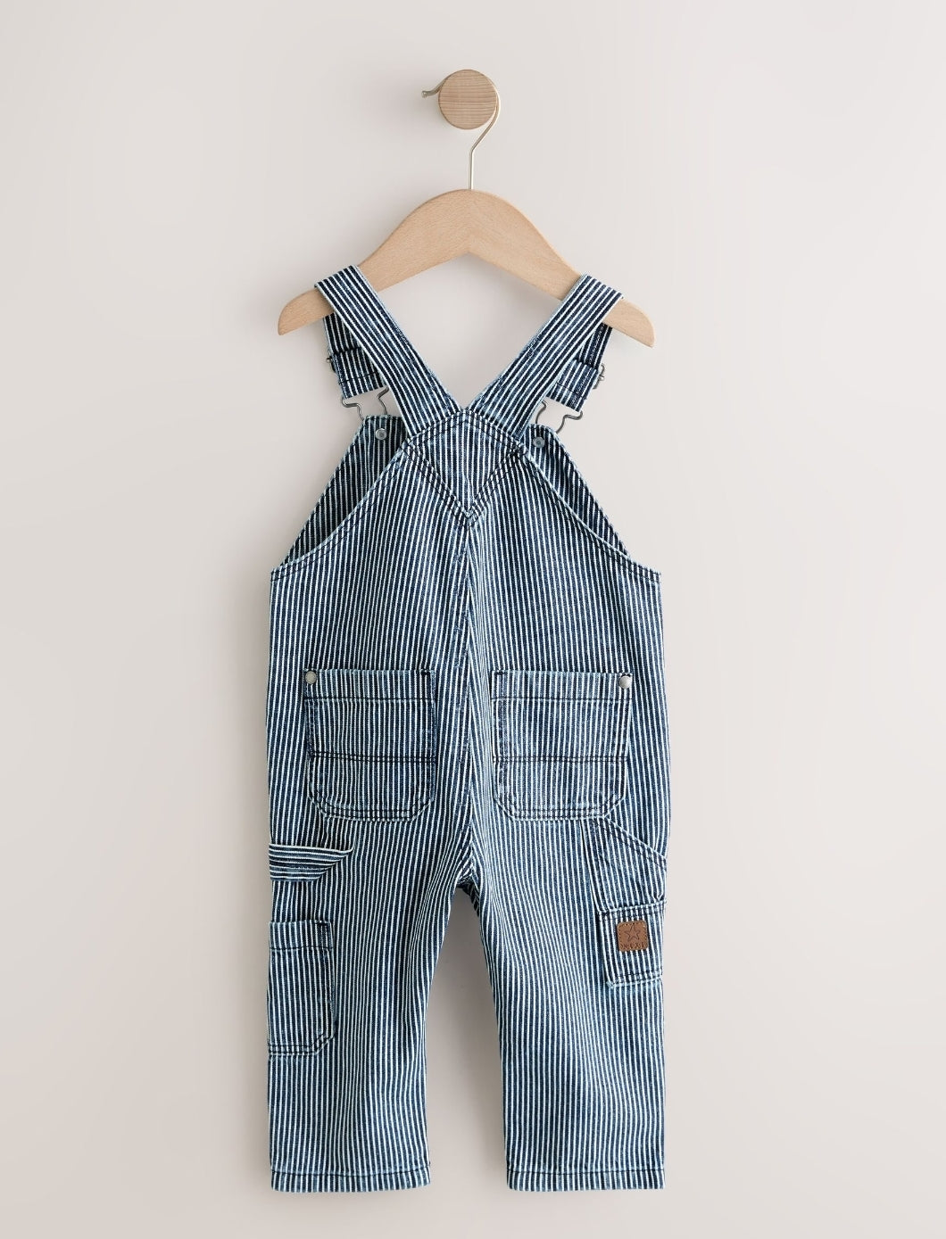 Ticking Stripe Dungarees