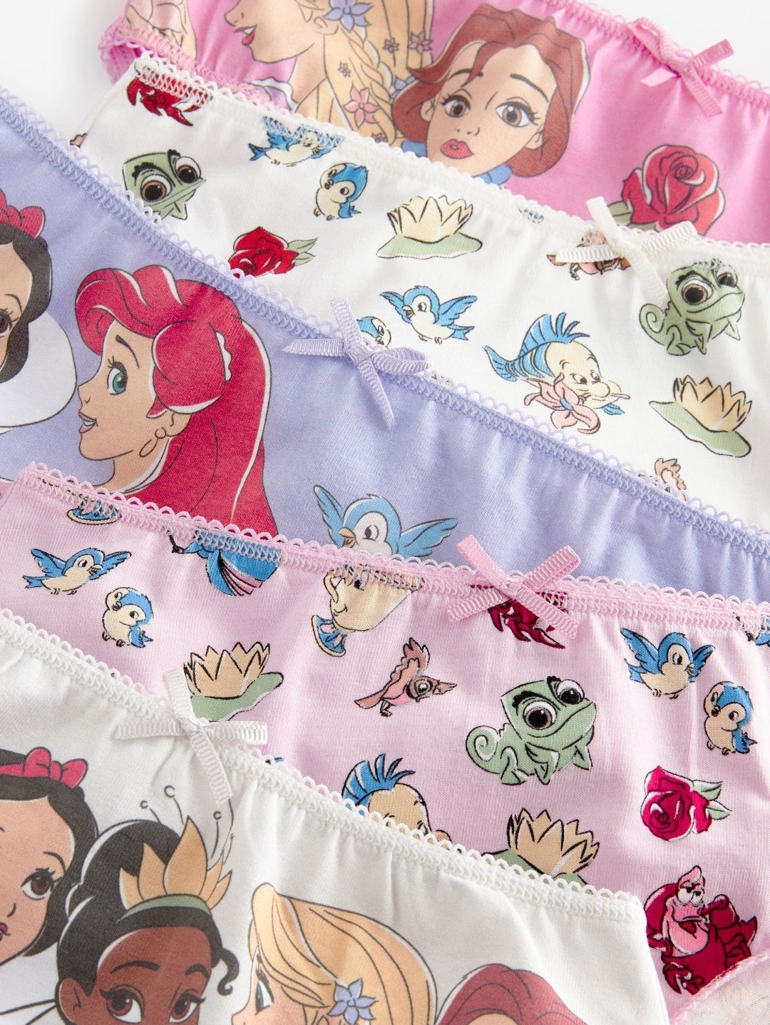 Pink Disney Princesses Briefs 5 Pack