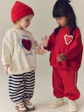 Red Sweatshirt and Barrel
Trousers Set 2 Pack