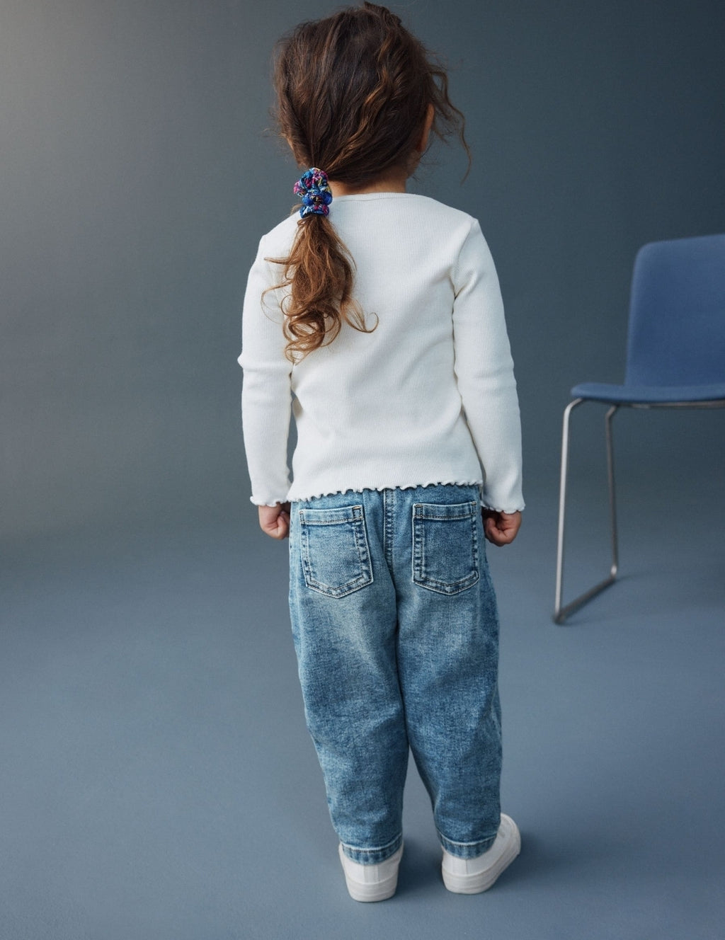 Denim Mid Wash Mom Jeans
