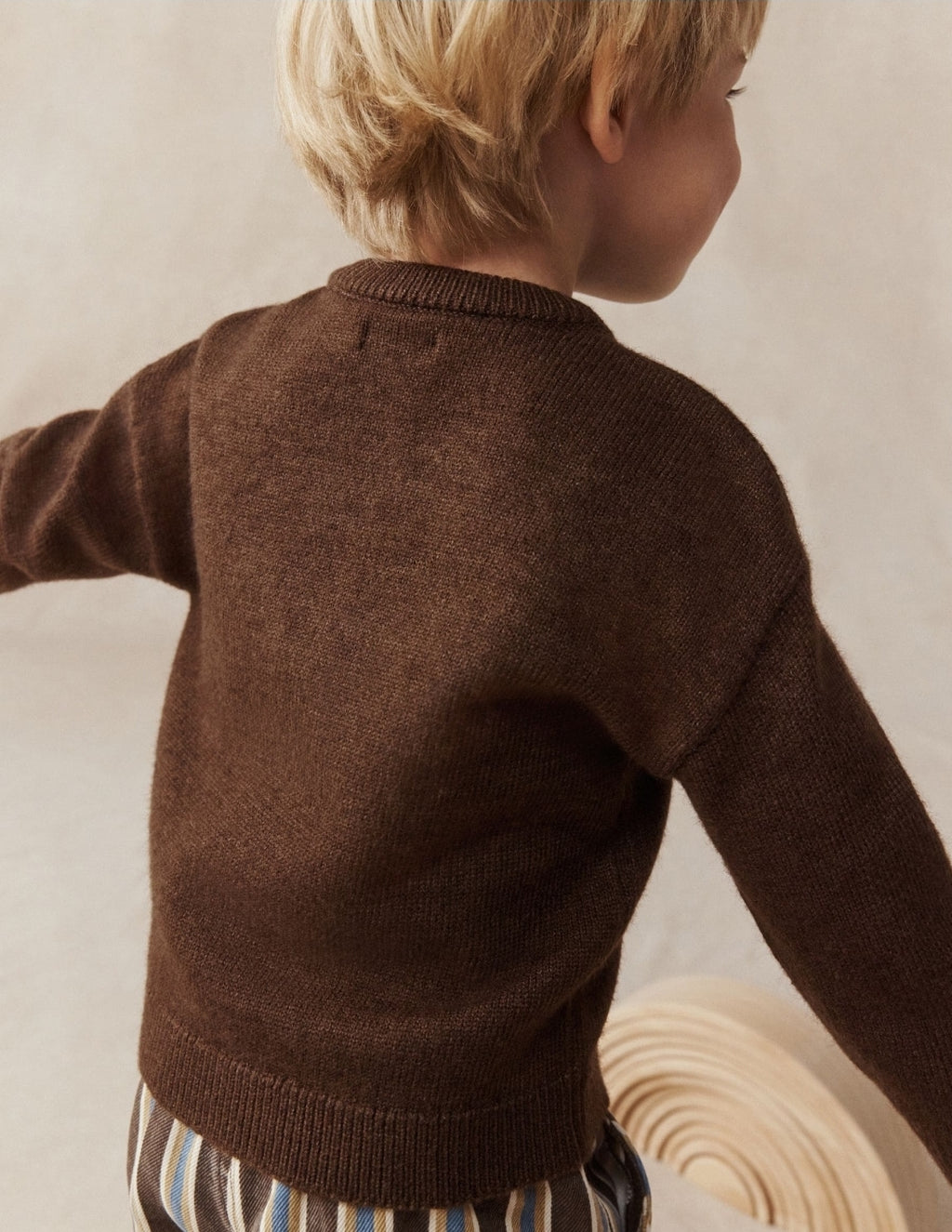 Brown Character Knitted Crew
Neck Jumper