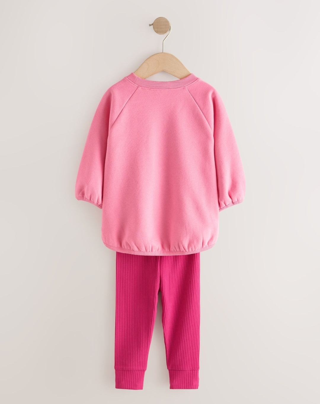 Bright Pink Sweatshirt and Leggings Set