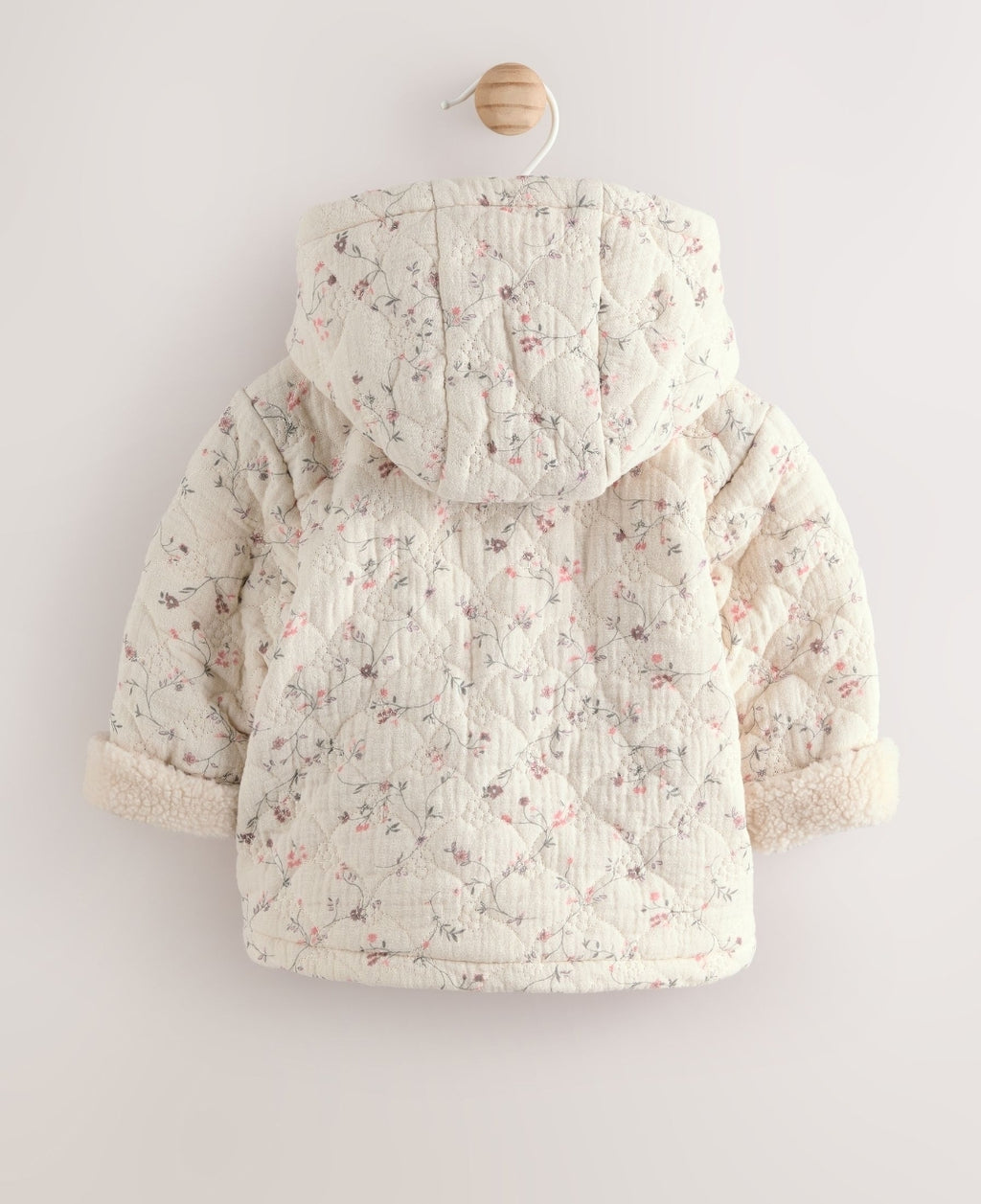 Ecru Floral Baby Crinkle Jersey
Coat