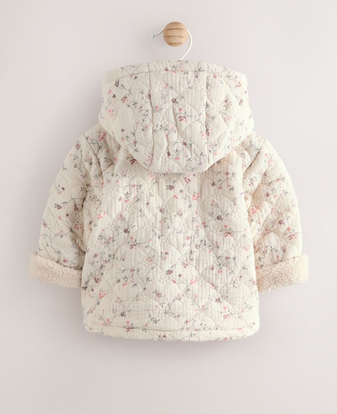 Ecru Floral Baby Crinkle Jersey
Coat