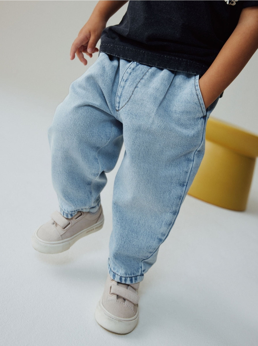Light Blue Barrel Jeans